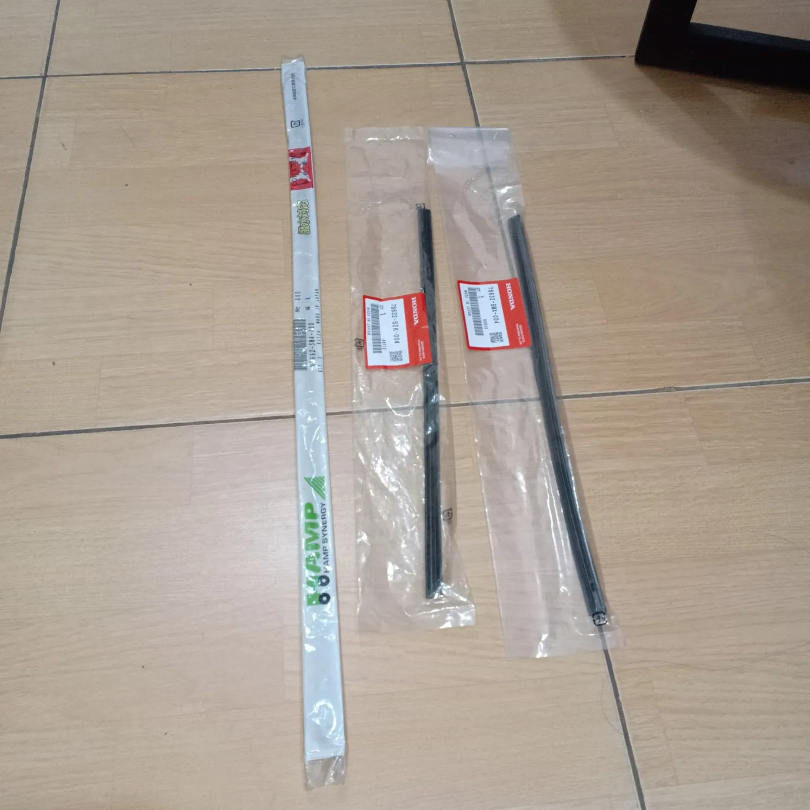 Karet Wiper Set Depan Belakang Jazz GE8 2008-2013 Genuine!!