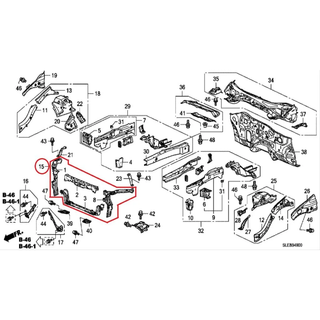 Bullhead Assy Odyssey 2009-2013 Original