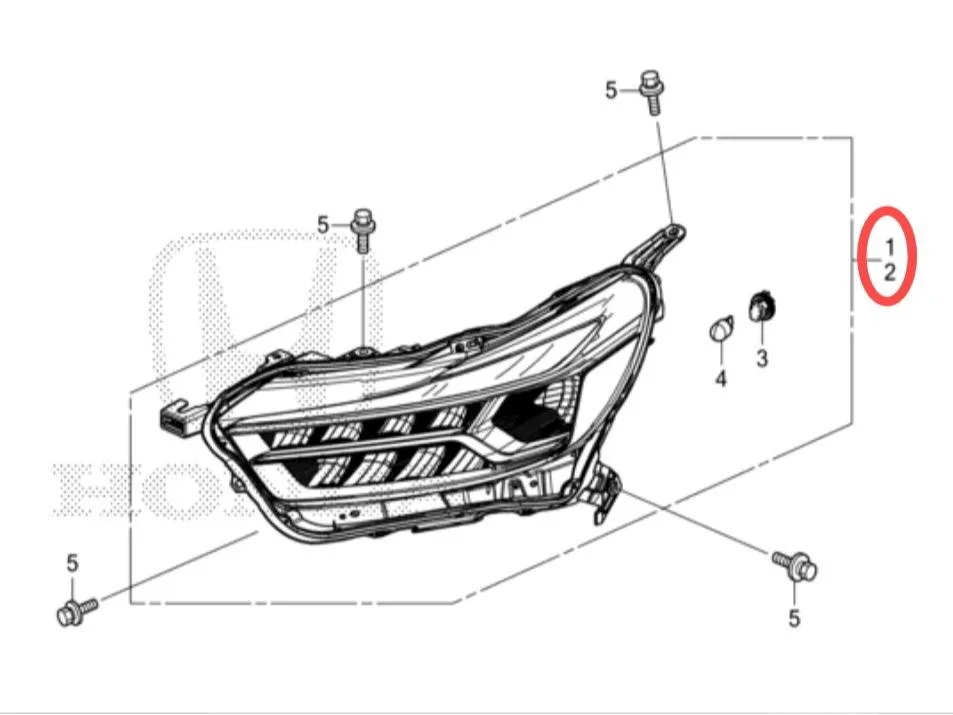 Headlamp Lampu Depan BRIO 2024 2025 Original