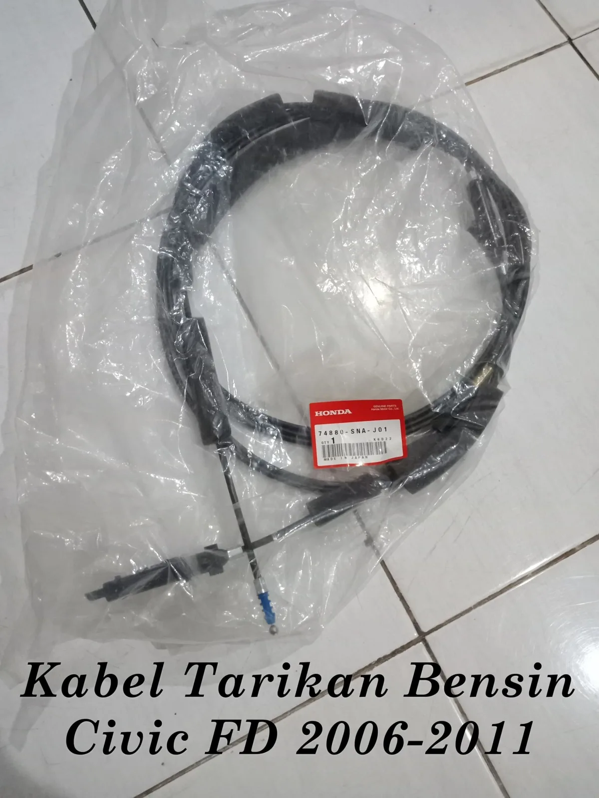 Kabel BUKA BENSIN / TARIKAN BENSIN Civic FD 2006-2011 Genuine!!!