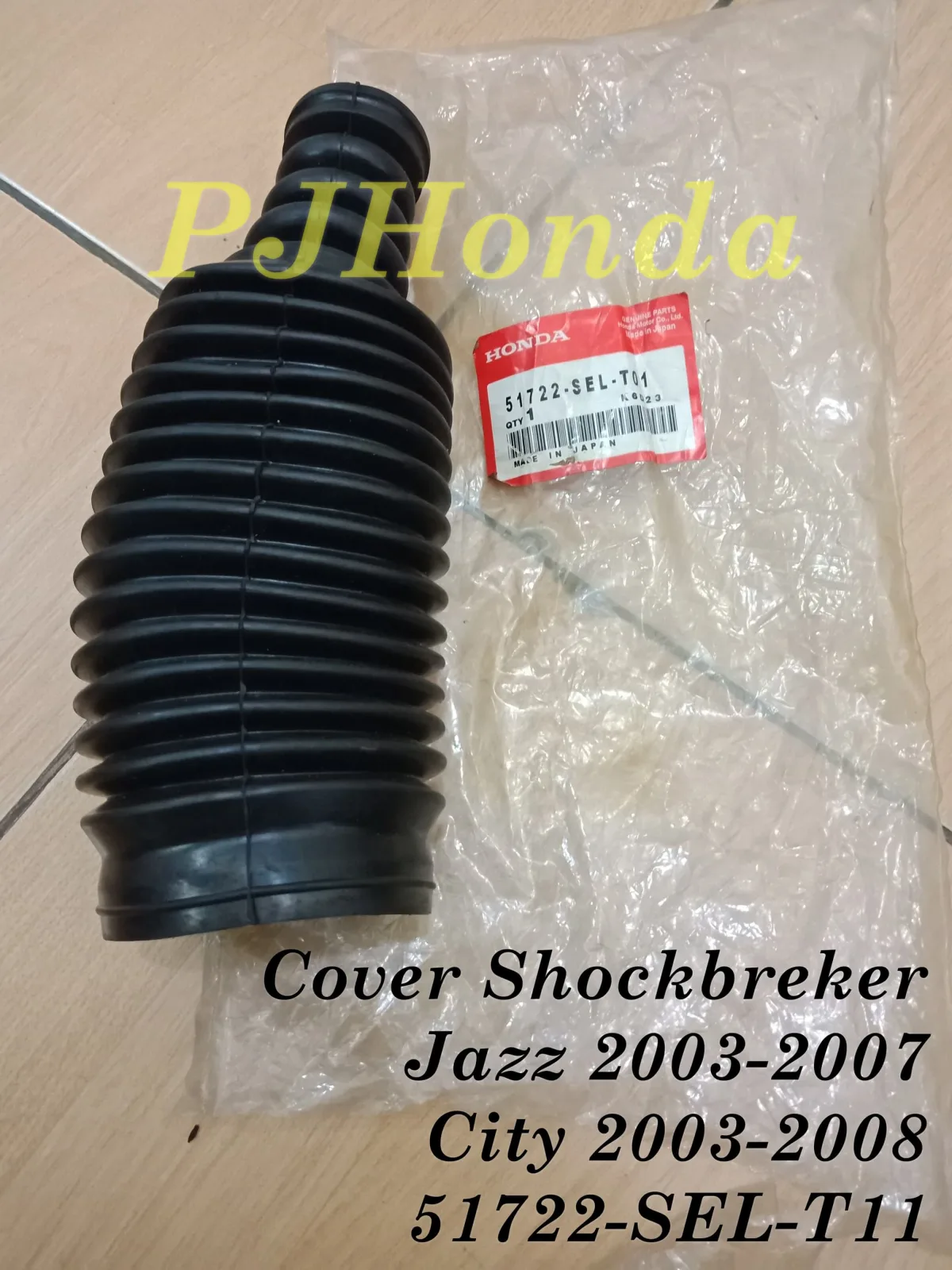 Cover / Penutup Debu Shock breker Depan Jazz 2003-2007 ORIGINAL