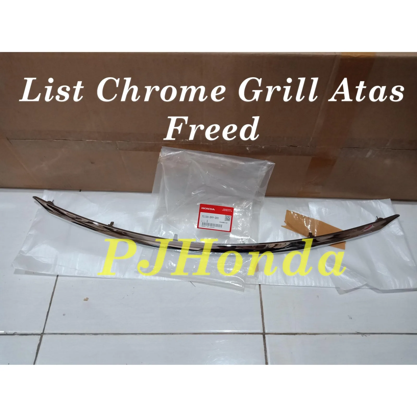 List Chrome Grill Atas Honda Freed Genuine!!!