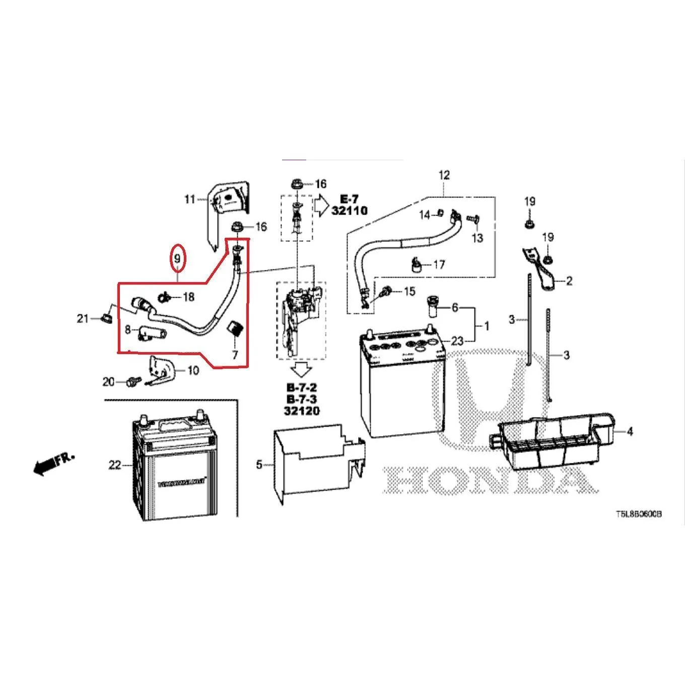 Kabel Starter / Kabel Sekring Terminal Aki HRV JAZZ 2015-2021 Original