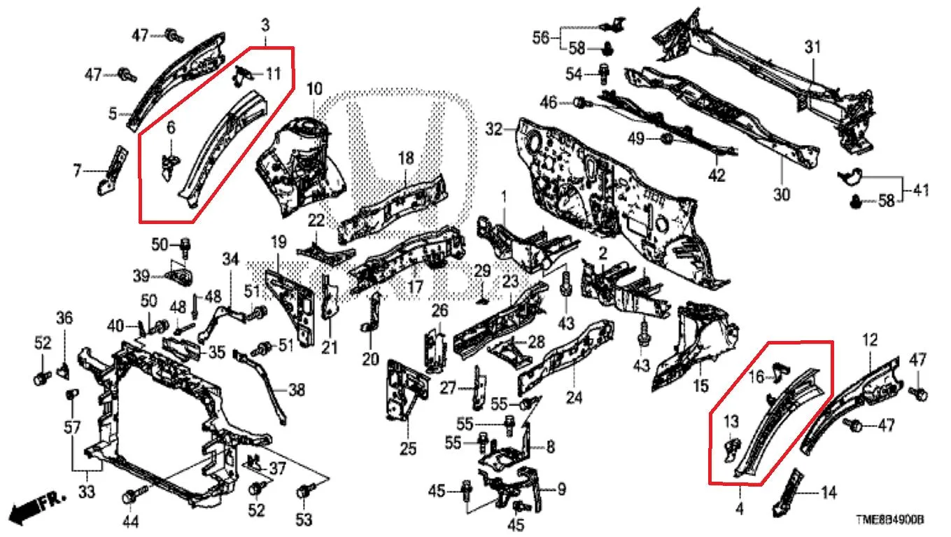 Extention Apron CRV TURBO 2018-2022Up Original