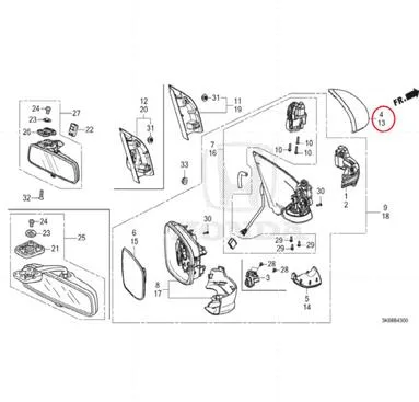 Cover Spion Honda BRV WRV 2023-2024 Original