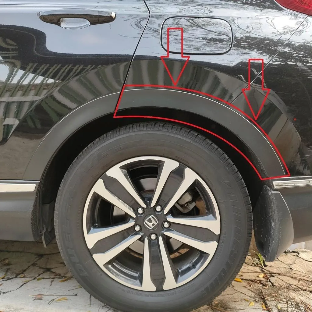 Spoiler Quarter Belakang Honda CRV TUBRO 2019-2021Up Original