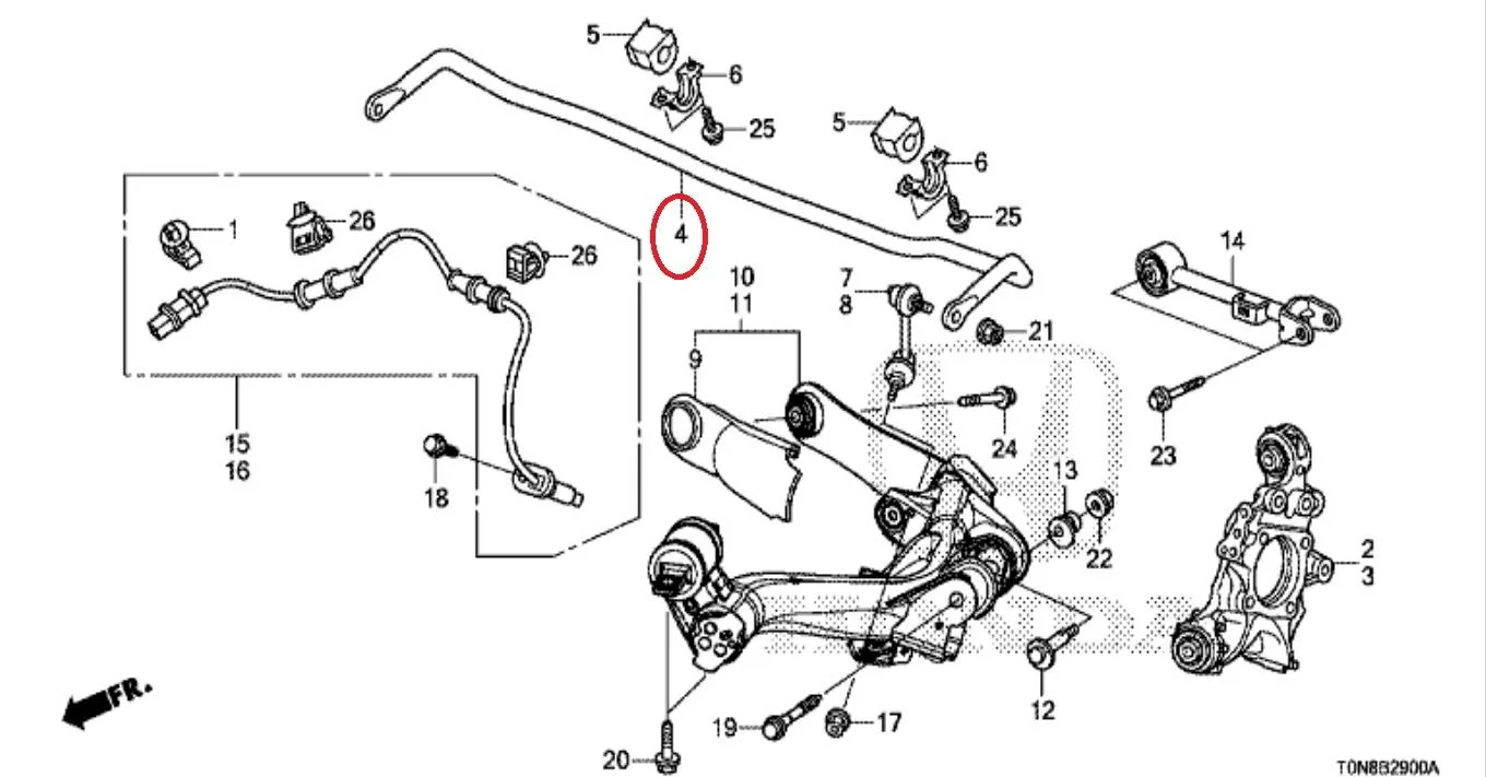 BESI STABIL STABILISER CRV 2007-2015 Original
