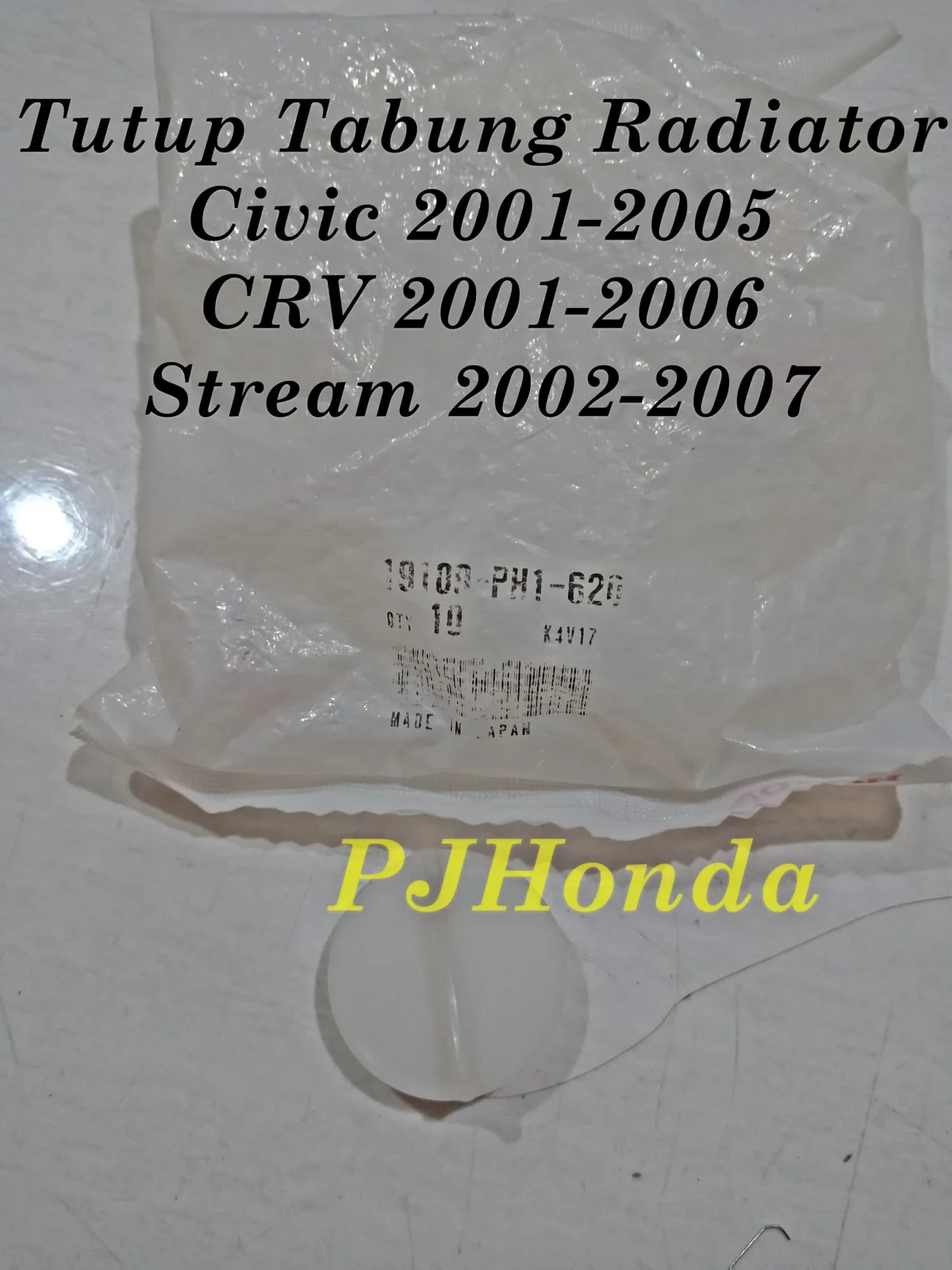 Tutup Tabung Radiator Honda Civic ES STREAM CRV ORIGINAL