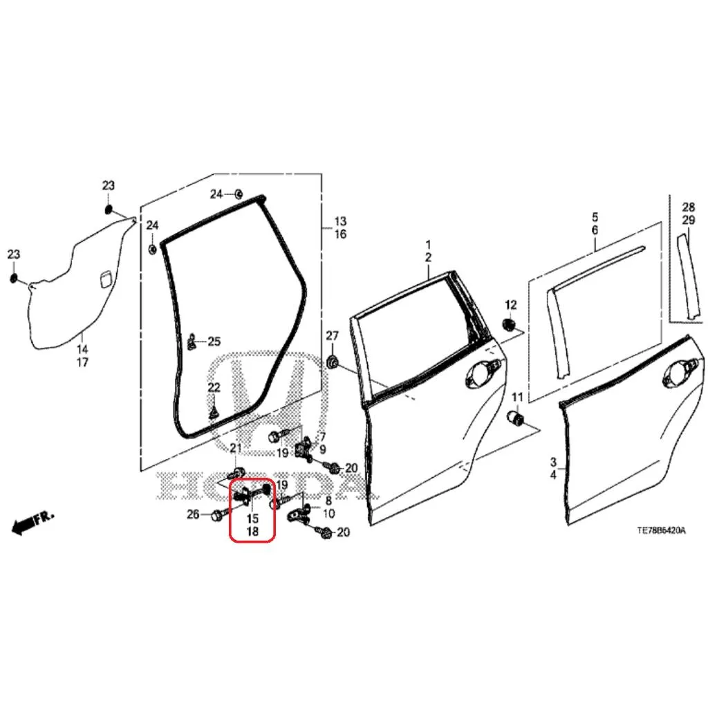 Checker Pintu DEPAN BELAKANG BRV & MOBILIO 2014-2024 Original