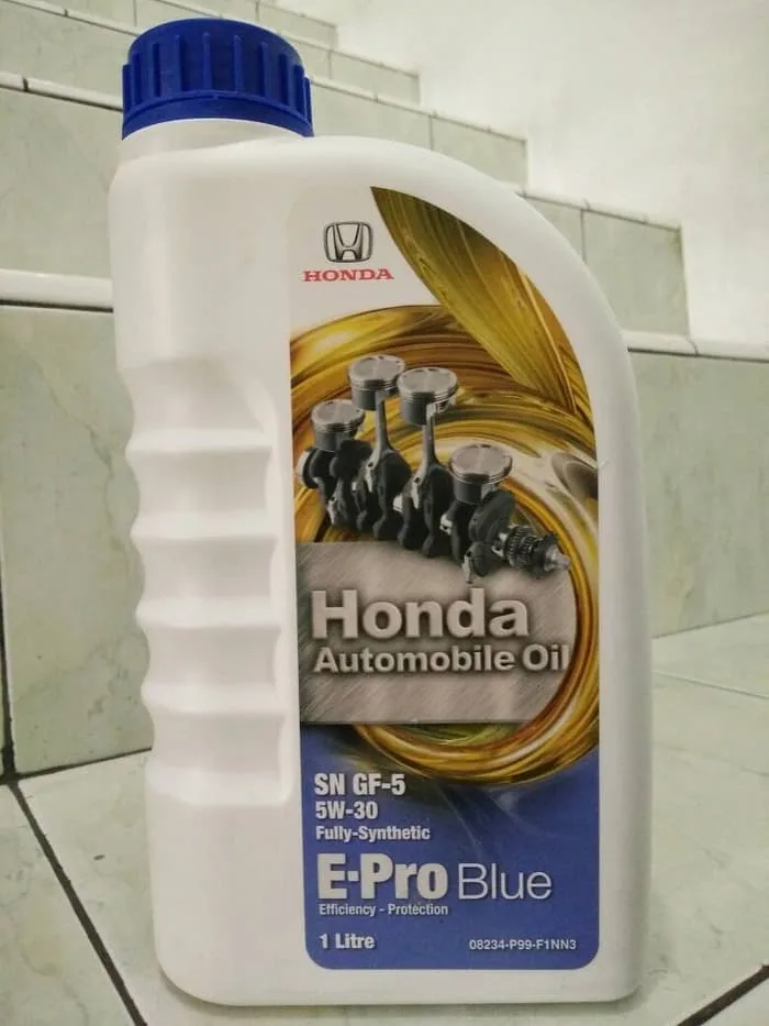 Oli Honda E-Pro Blue 5-W-30 1 litre API SN GF-5 Fully Synthetic Honda