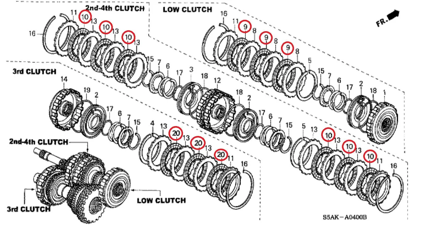 Kampas Matik / Disk Clutch CIVIC ES & STREAM 2001-2005 Original FCC