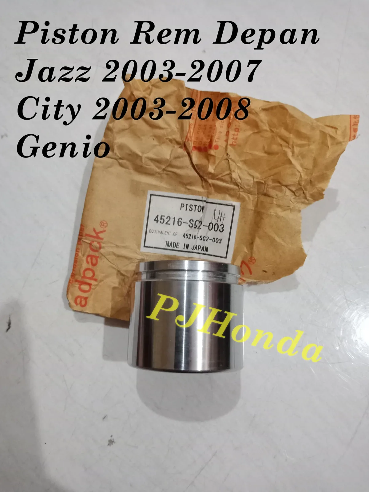 Piston Rem Depan Honda City 2003-2008 Genuine!!!