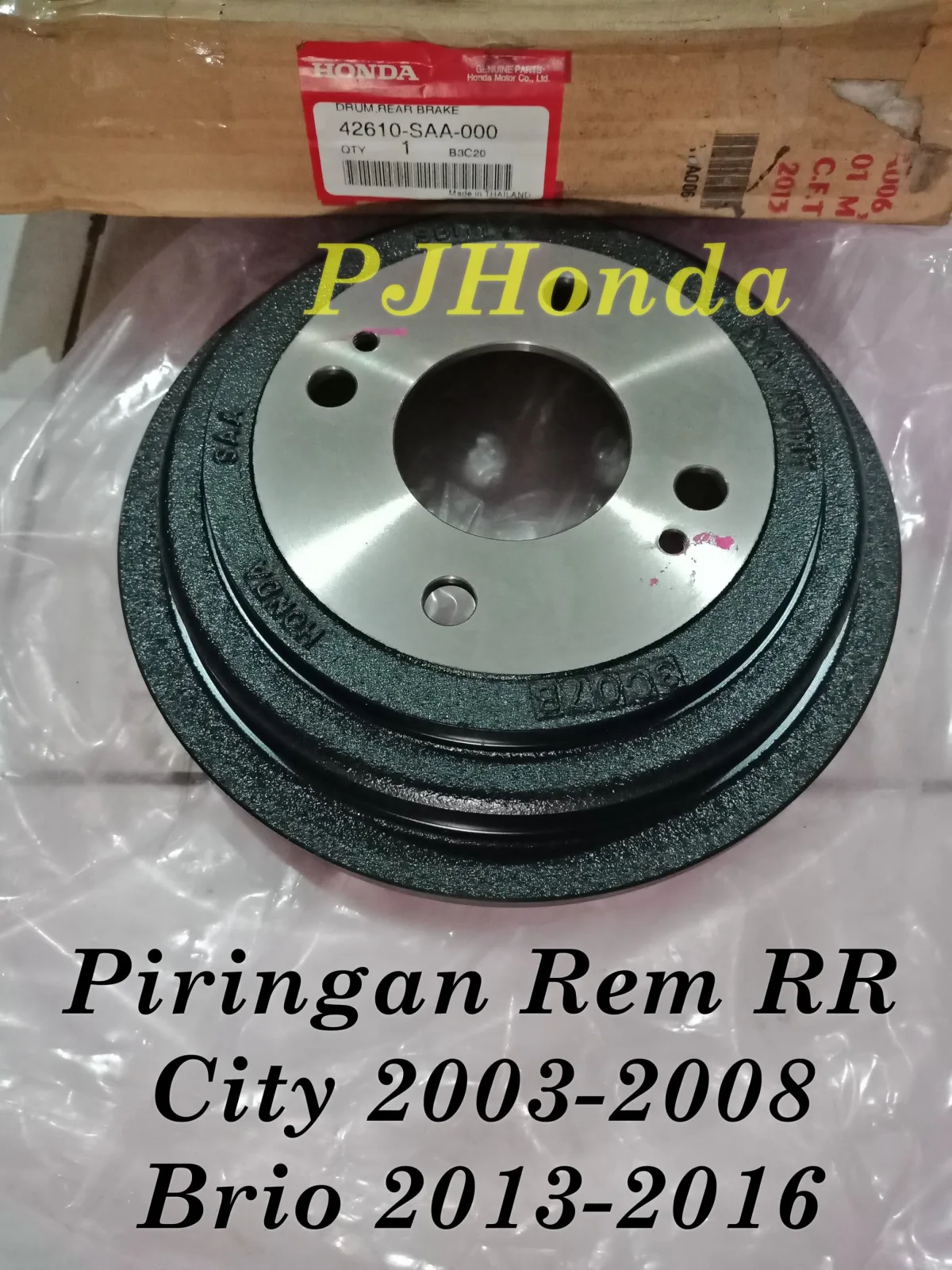 Piringan Rem belakang Honda Brio 2013-2016 Genuine!!!