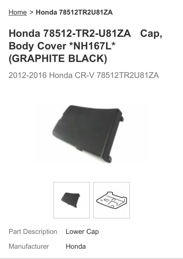 Cover Body Bawah CRV 2012-2017 Original