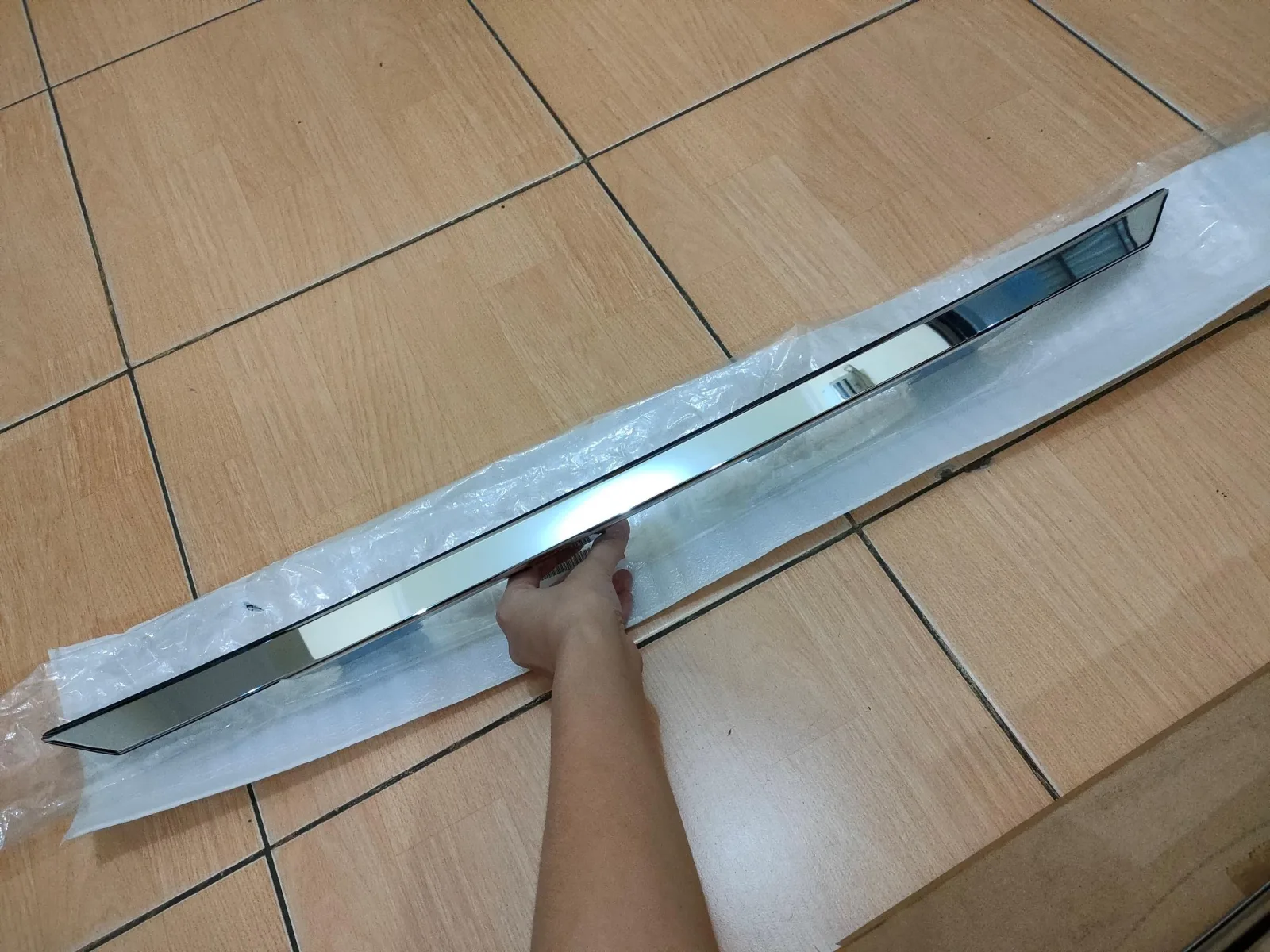Garnish / List Chrome Bagasi CITY 2014-2020 Original