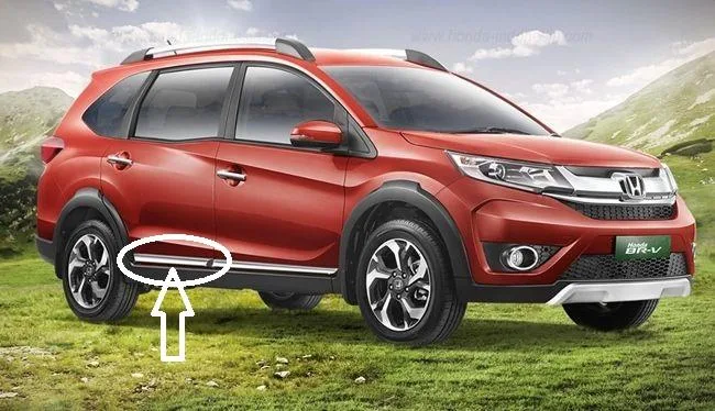 List Chrome Pintu Belakang Kiri Honda BRV Original