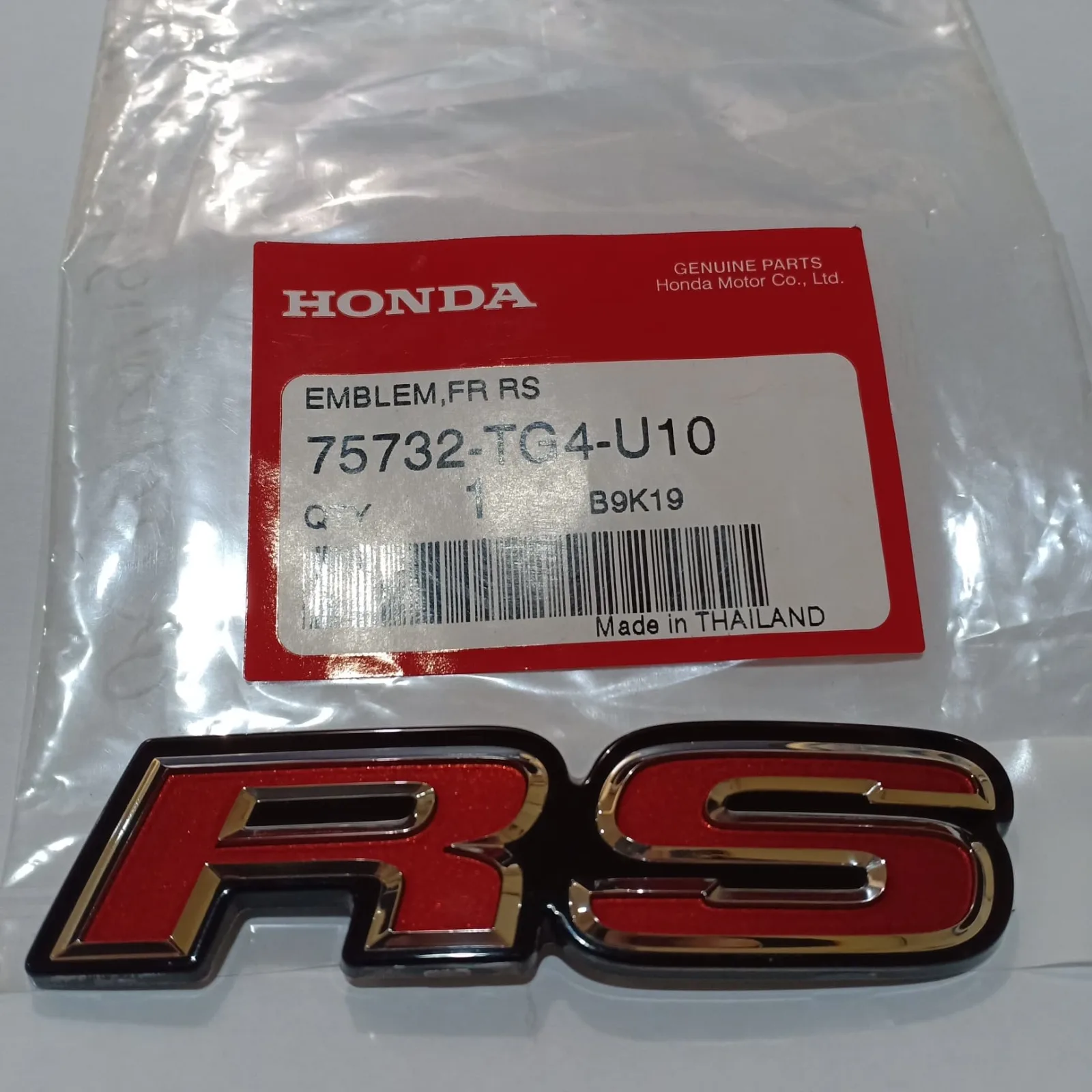 Emblem RS Brio 2014-2019 Genuine!!