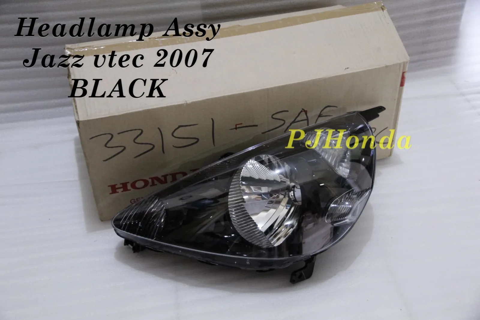 Headlamp Assy / Lampu Depan BLACK Honda Jazz vtec 2007 Genuine!!!