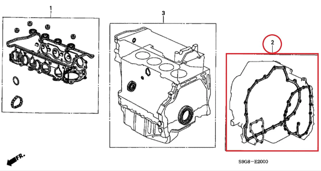 Gasket / Packing Set Matik CRV GEN2 2005 2006 Original