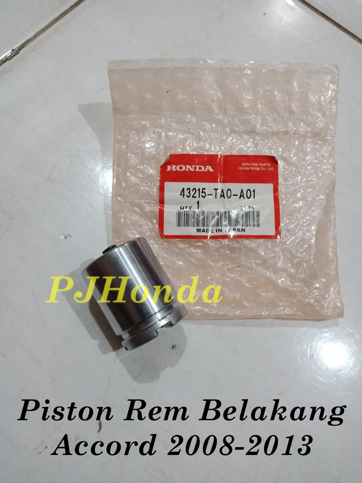 Piston Rem Belakang Honda Accord 2008-2013 Genuine!!!