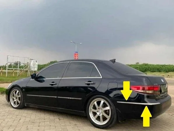 List Chrome Samping Bumper Belakang ODYSSEY 2004-2006 Original