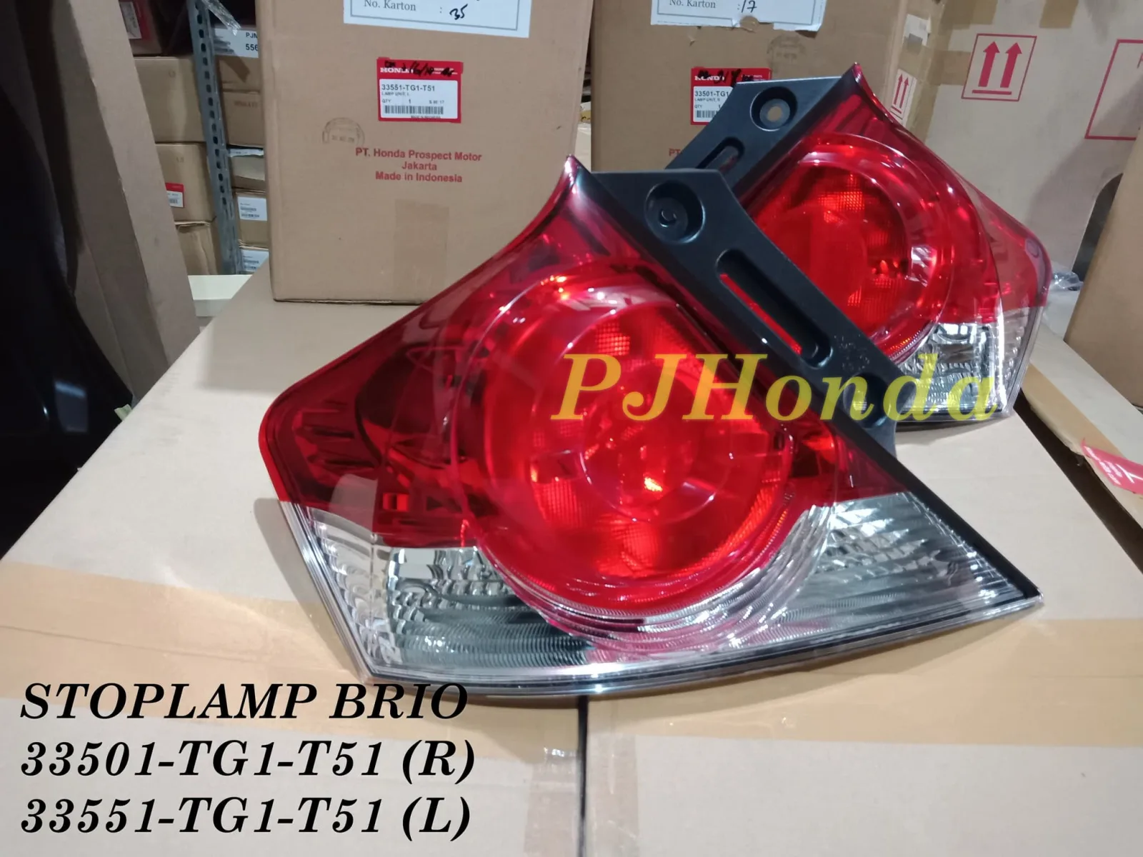 Stoplamp LAMPU BELAKANG Honda Brio Merah Putih Original