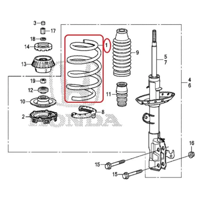 Per Shock breaker JAZZ GK5 2014-2021 Original