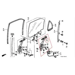 Motor / Regulator Pintu Belakang Honda CIVIC 1997-2000 Original