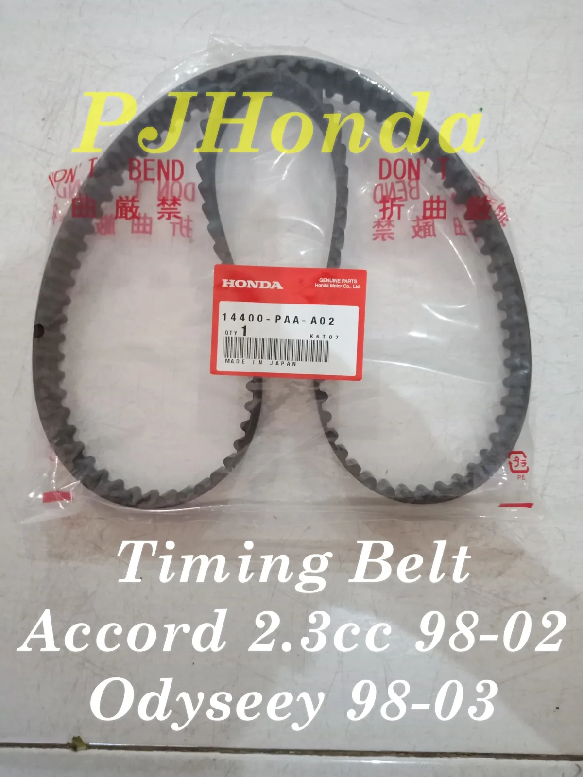 Timing Belt TALI BELT ODYSSEY Accord 2.3cc 1998-2002 ORIGINAL