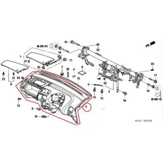 Dashboard Mobil Honda CITY 2006 Original