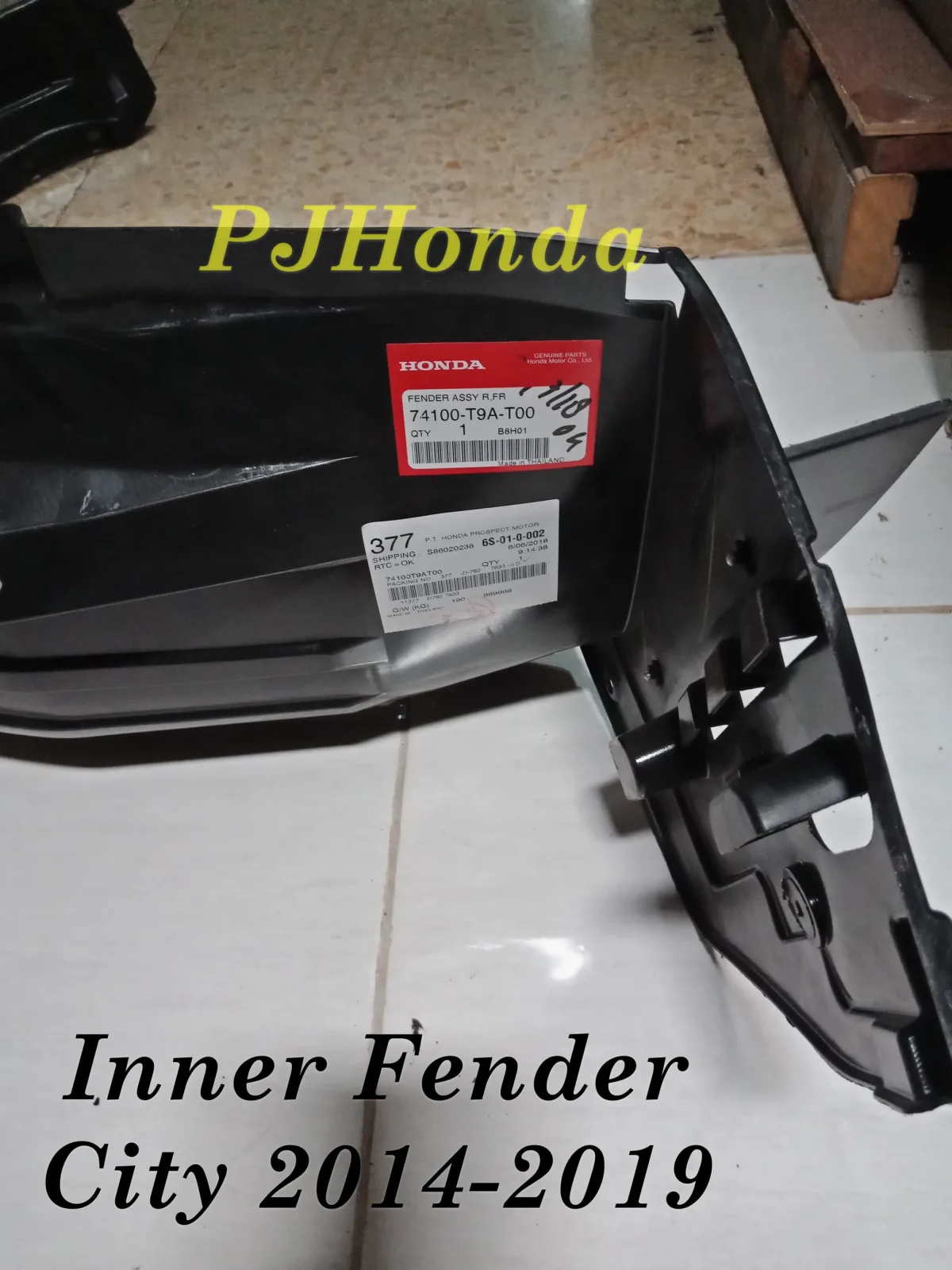 Inner Fender Honda City 2014-2019 Original