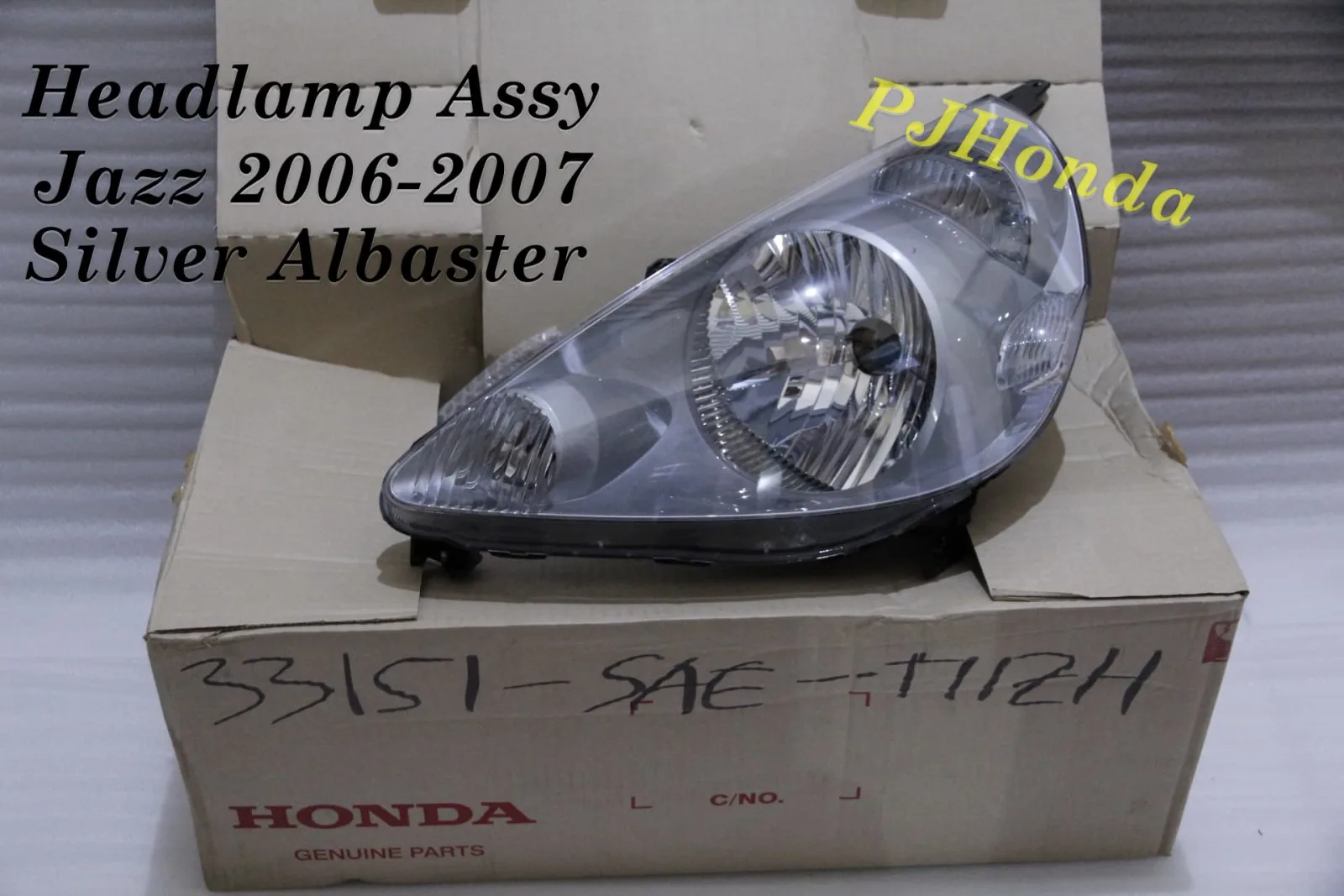 Head Lamp Assy SILVER ALBASTER Honda Jazz 2006-2007 Genuine!!!