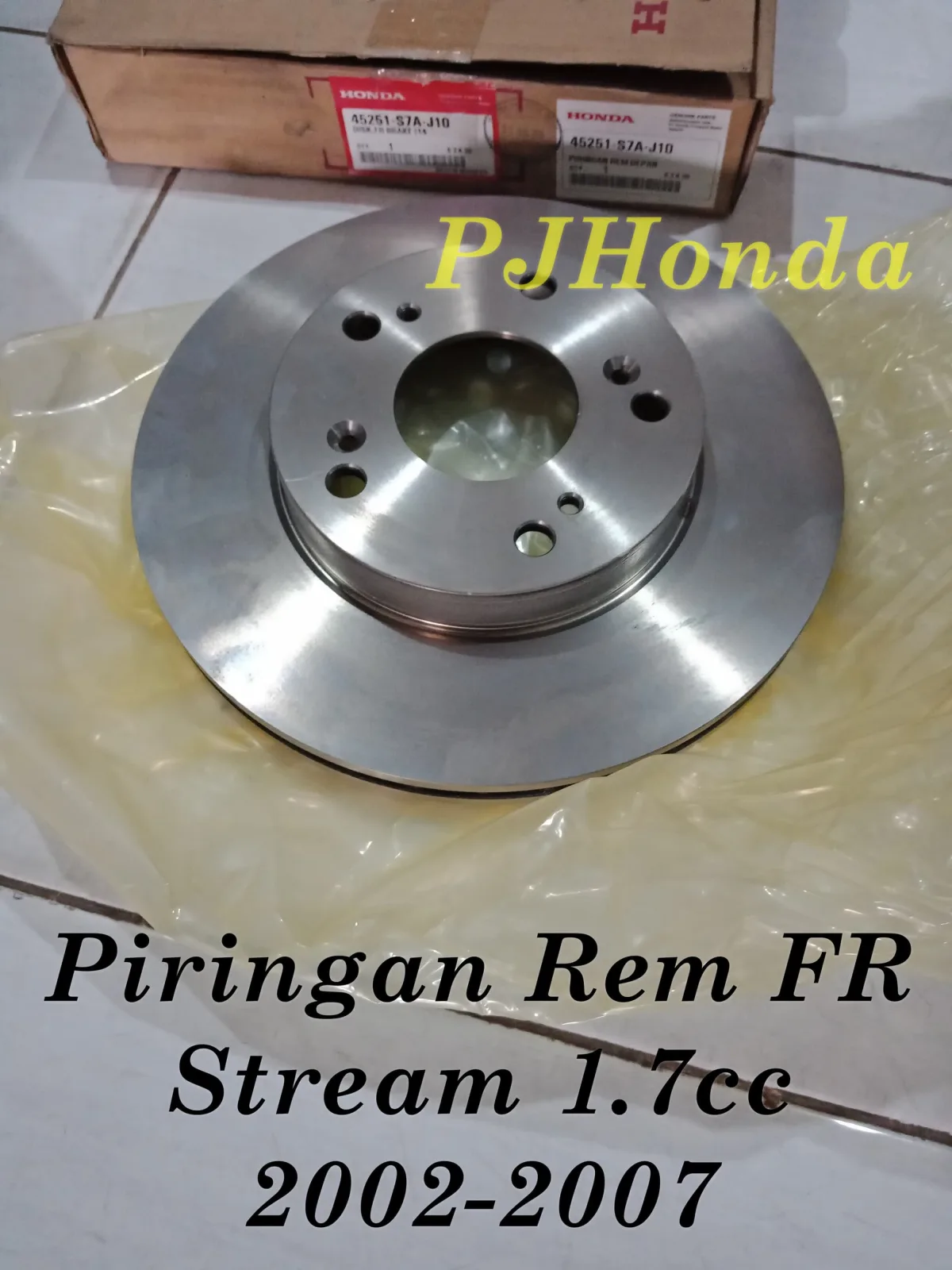 Piringan Rem DepanHonda Stream 1.7cc 2002-2007 Genuine!!!