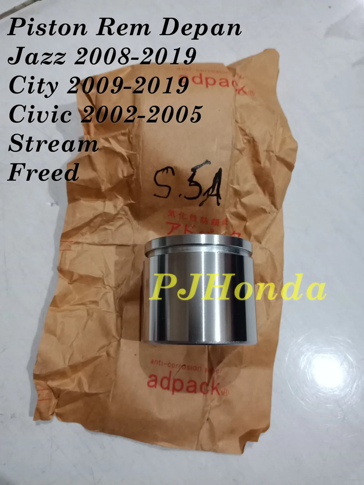 Piston Rem Depan Honda Jazz 2008-2019 Genuine!!!