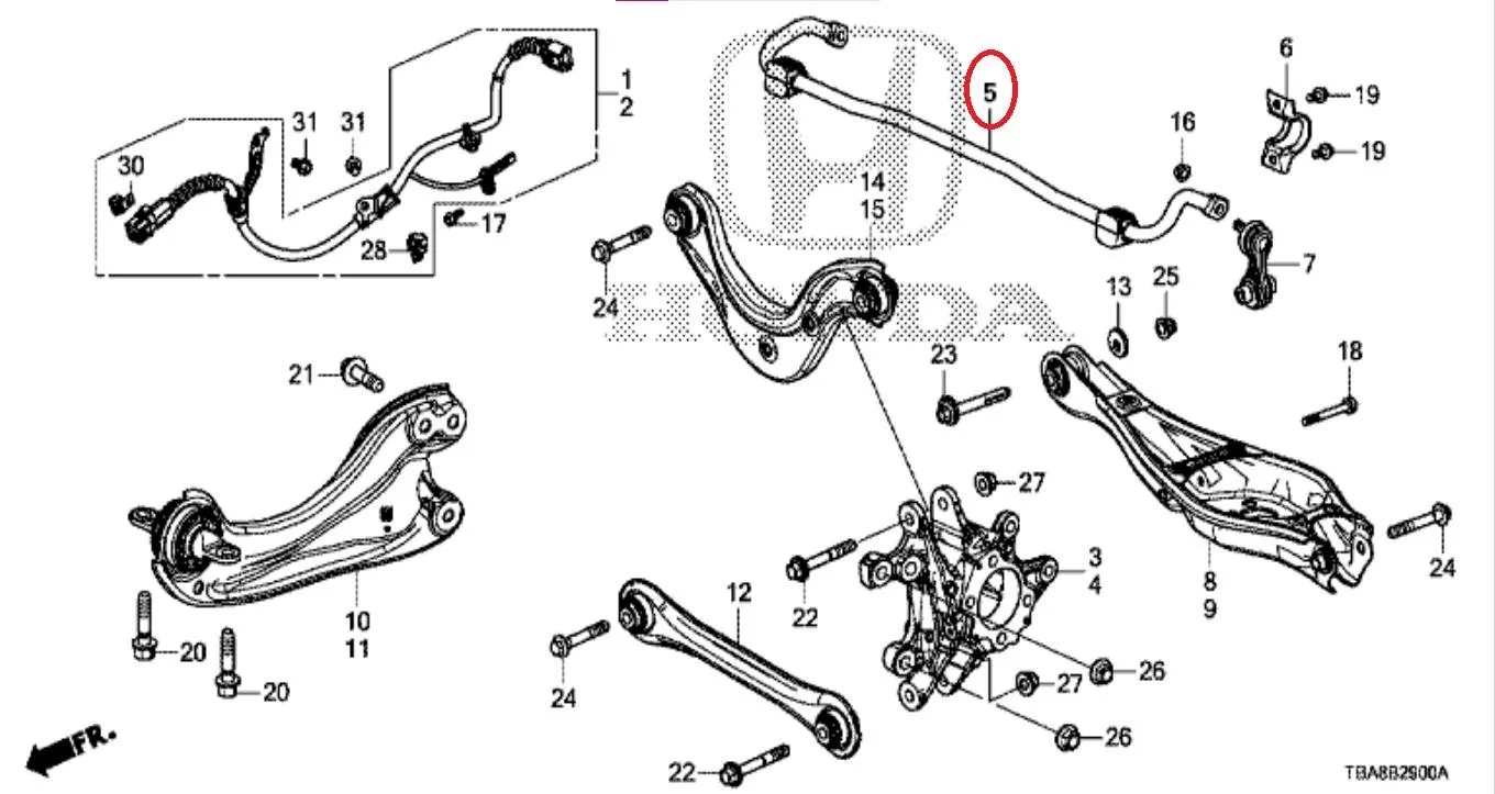 BESI STABIL STABILISER CIVIC 2016-2020 Original