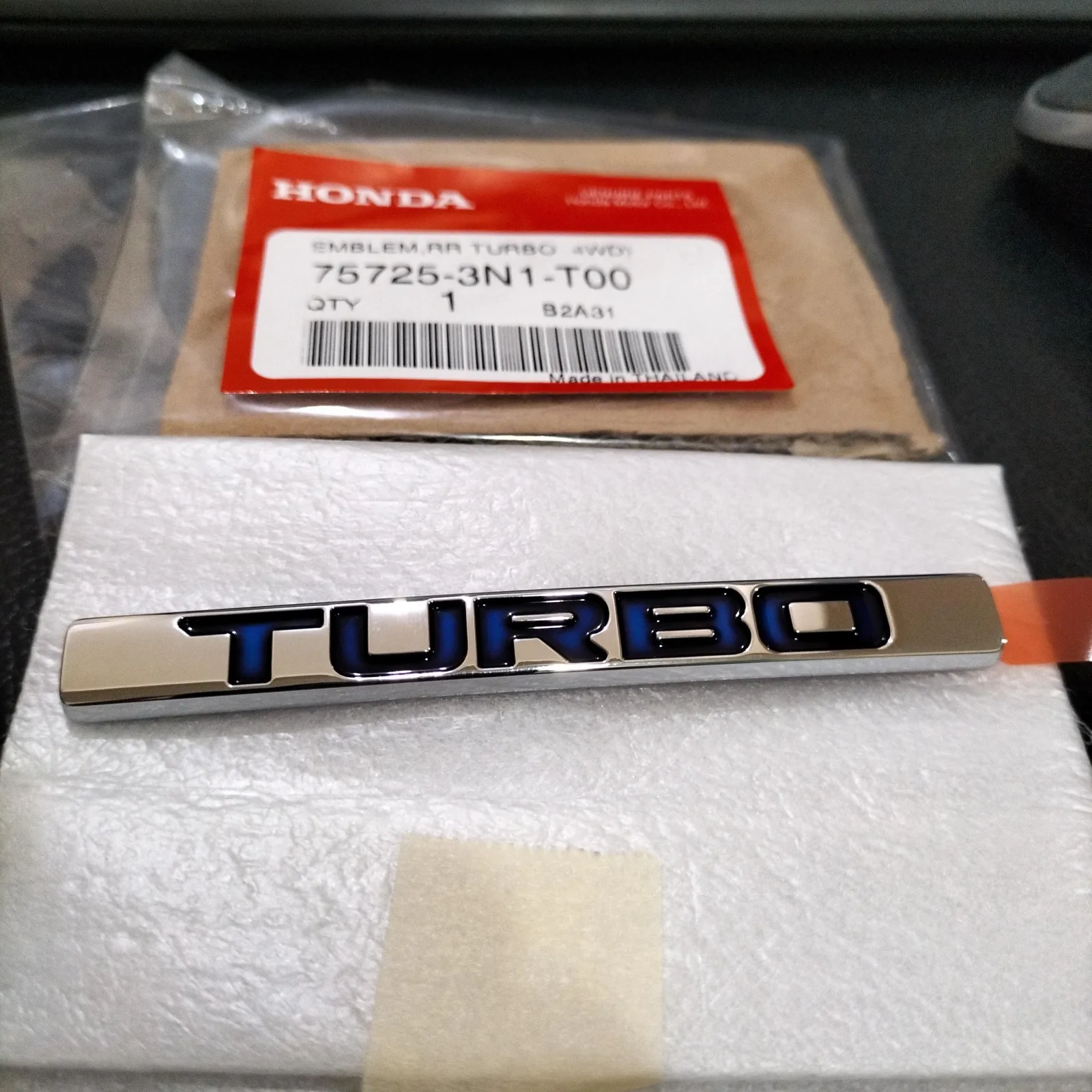 EMBLEM TURBO RS HRV TERBARU 2022 ORIGINAL