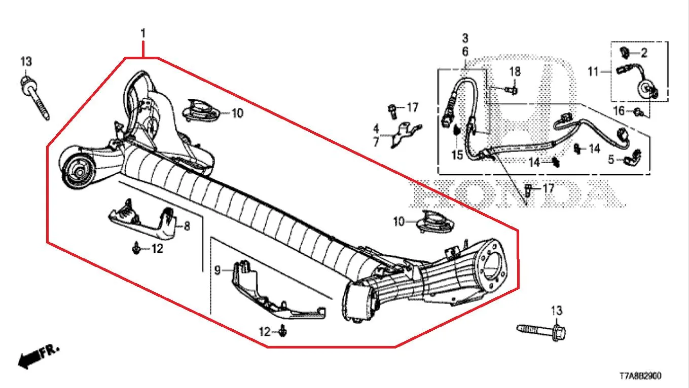 Axel Beam Comp Belakang HRV 2015-2022 Original