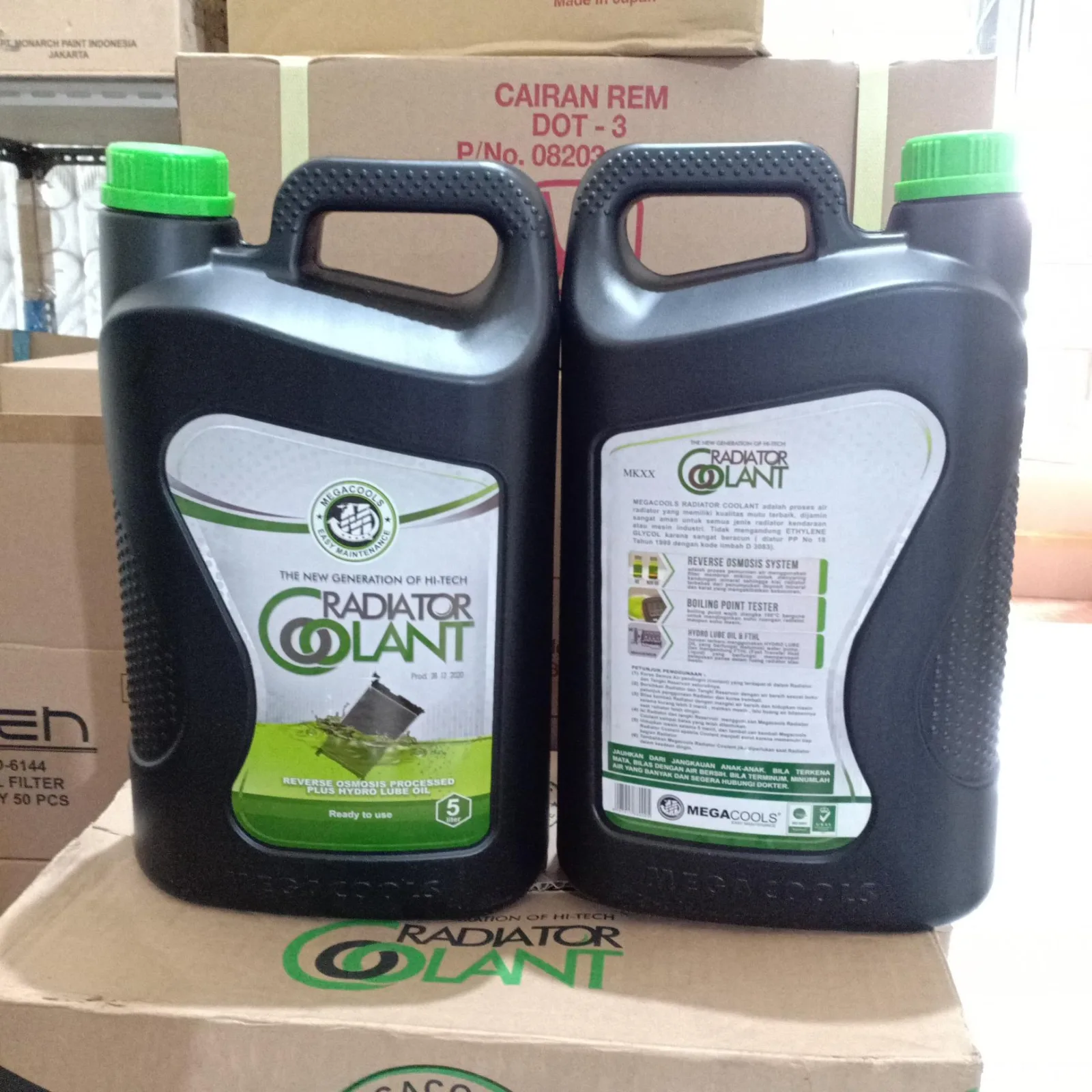 Air Radiator / Air Cooland Mobil Mega Cooland Green 5 Liter