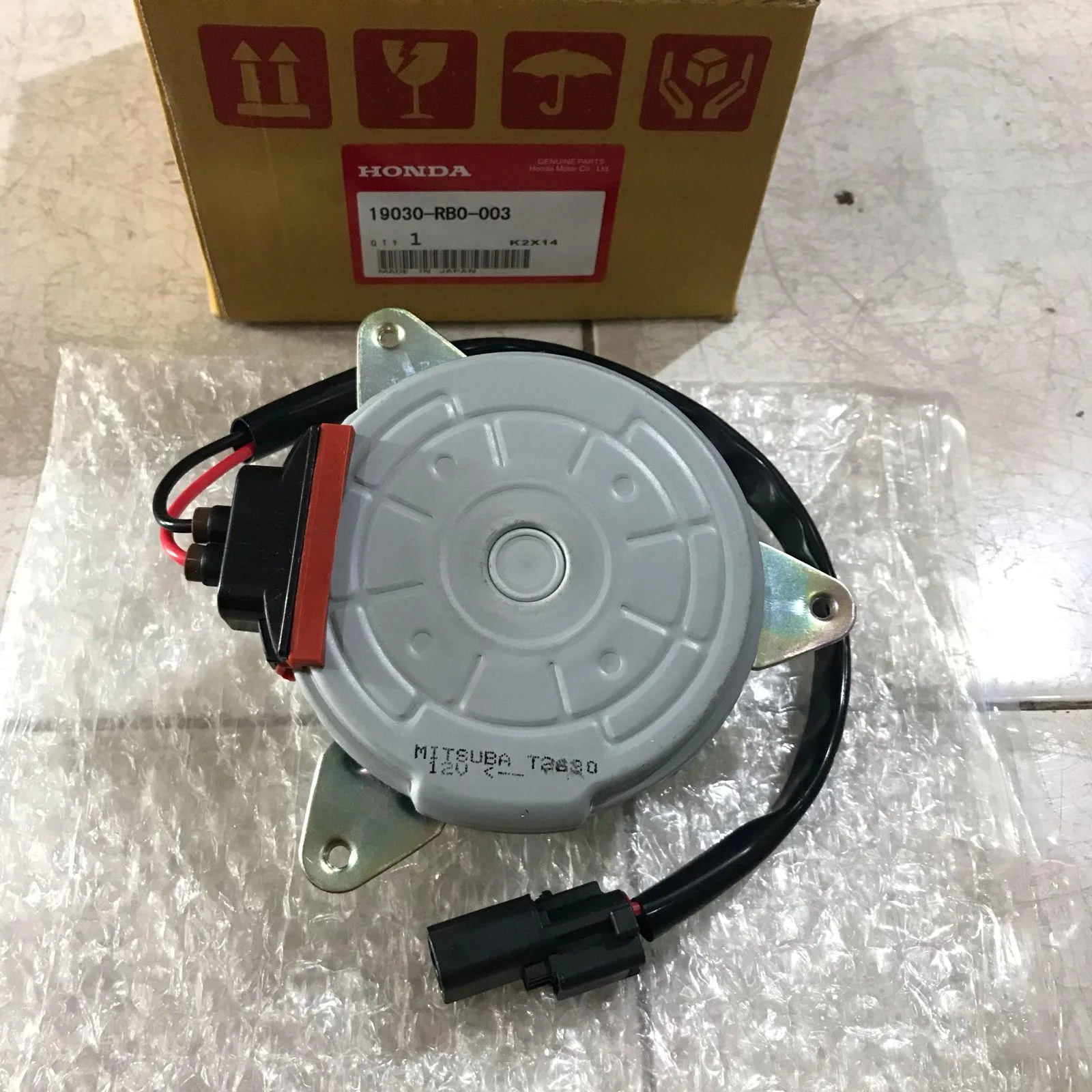 Motor Fan Radiator Honda Brio 2013-2016 MITSUBA!!