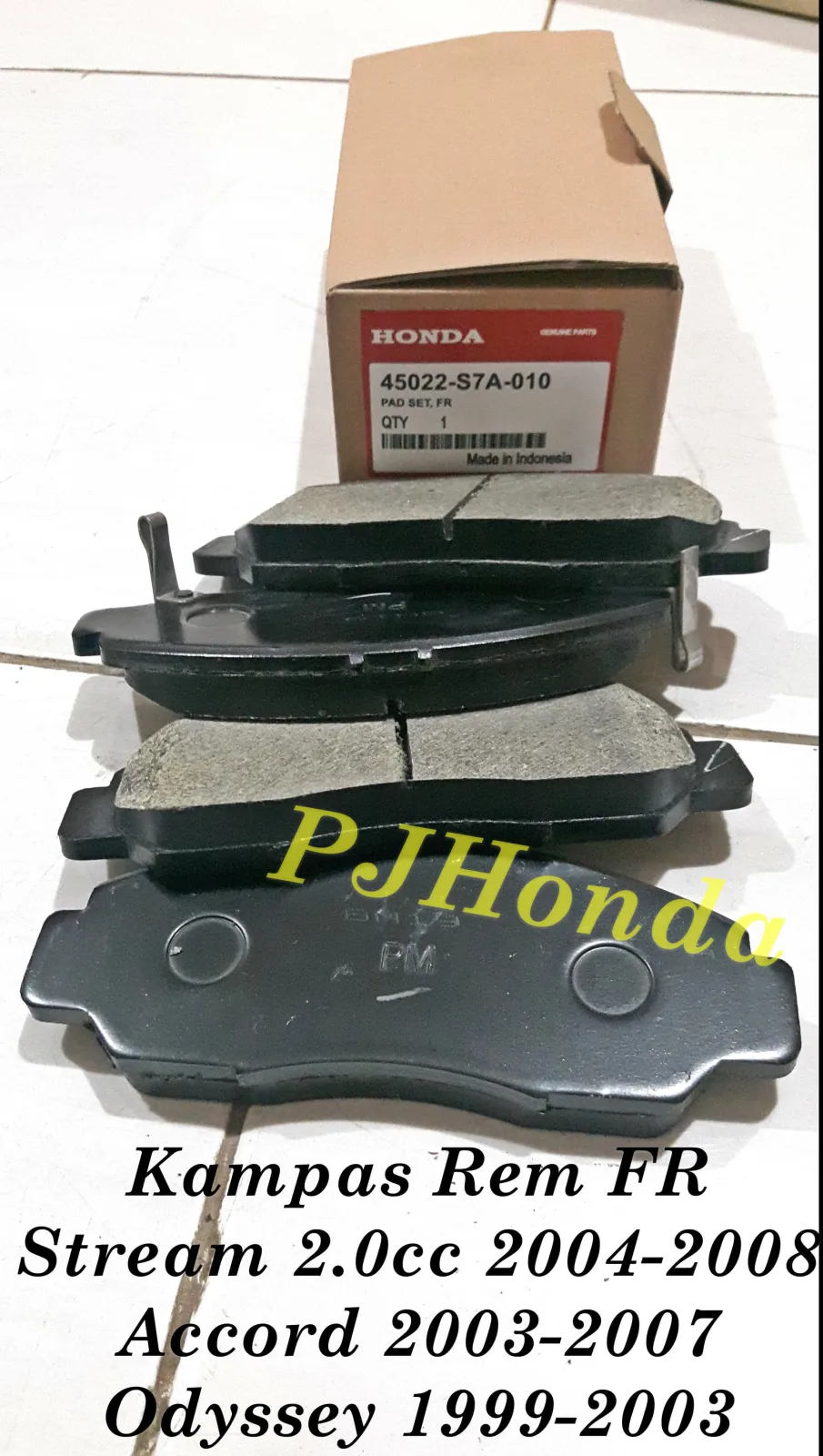 Kampas Rem Depan Honda Odyssey 1999-2003 Genuine!!!