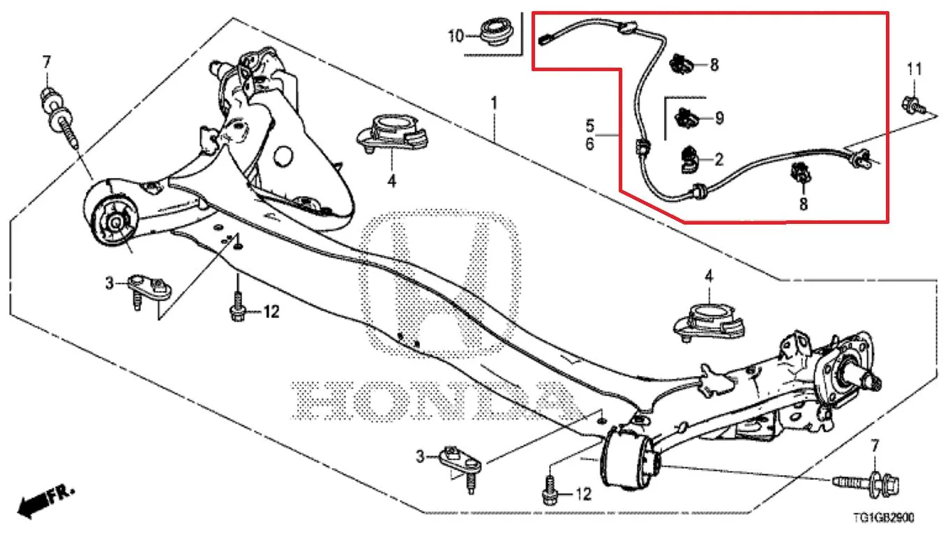 Sensor ABS Belakang Brio 2015-2018 Original!!