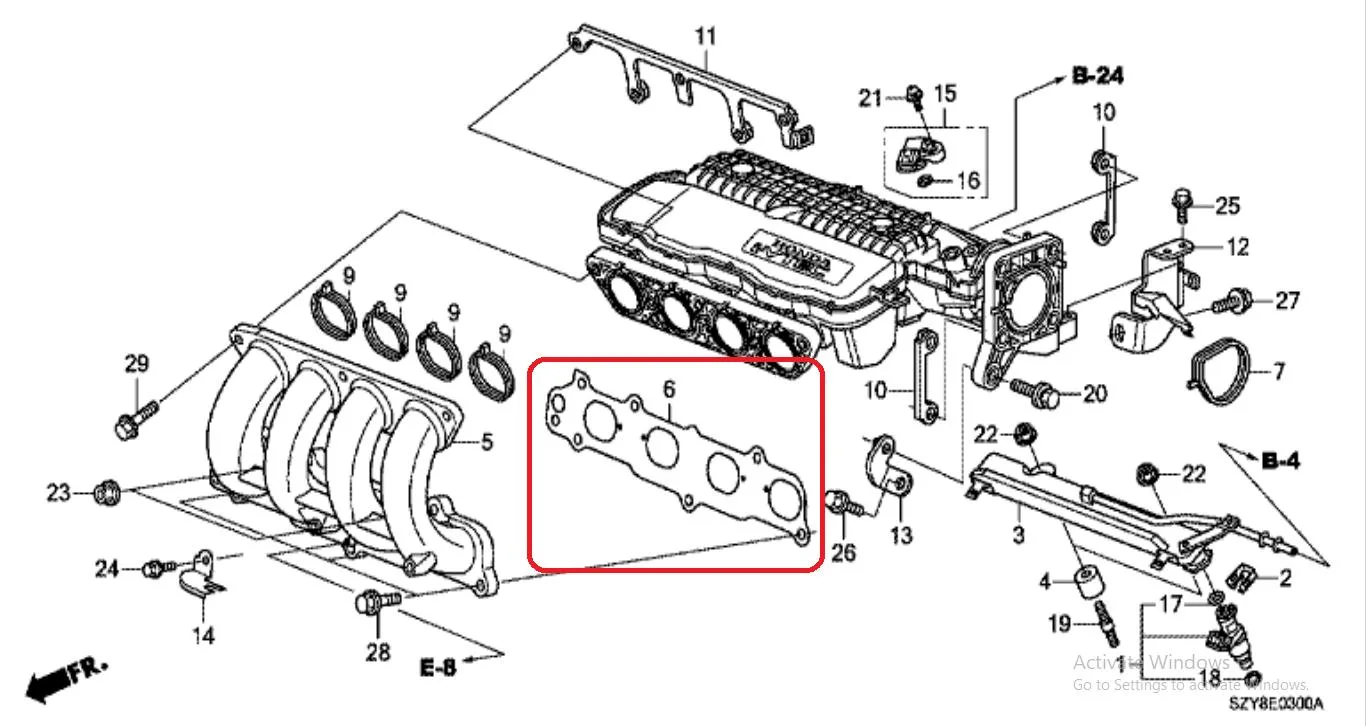 Packing Intake Manifold BRIO FREED GB3 JAZZ GE8 CITY GM2 Original