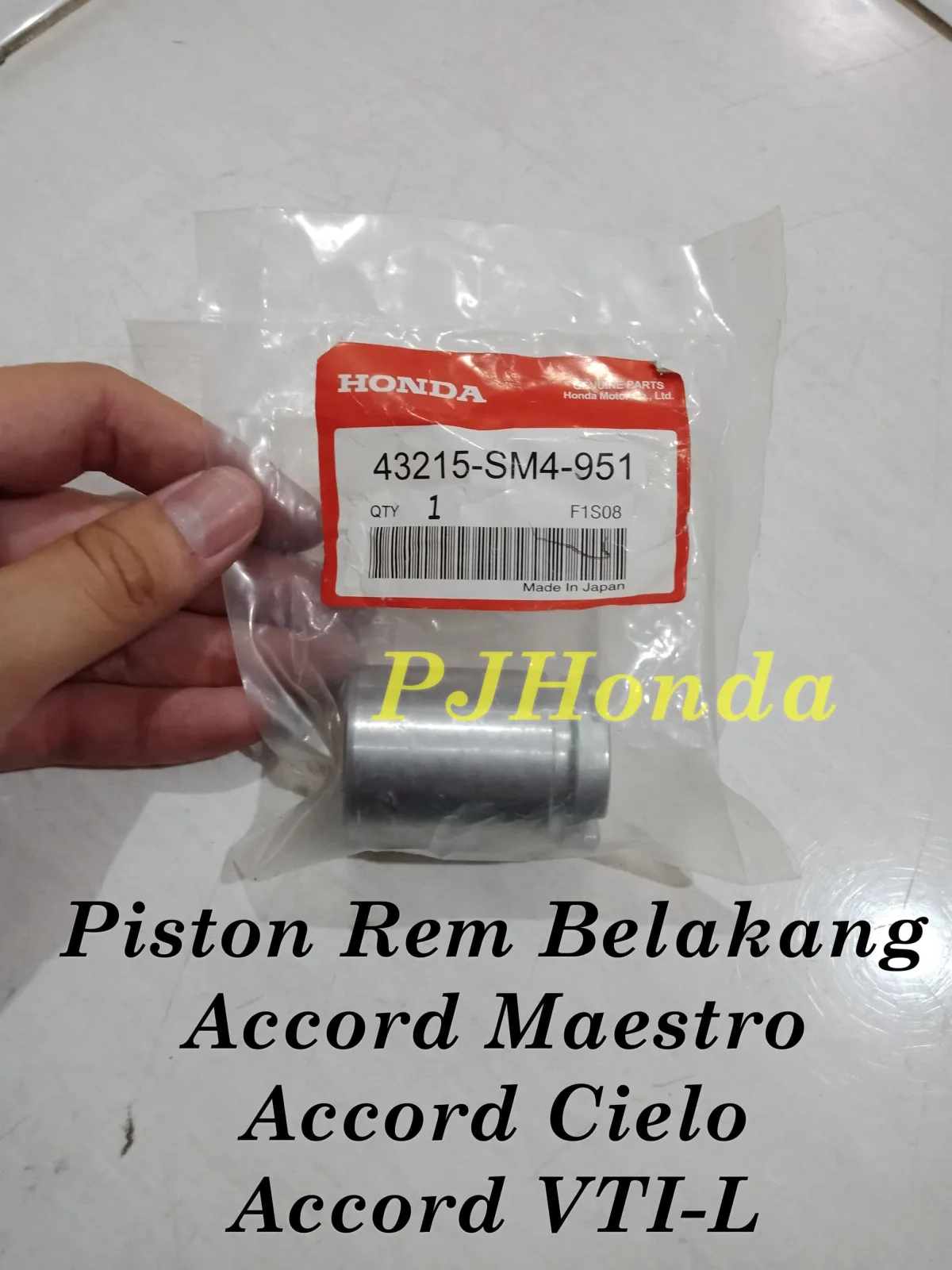 Piston Rem Belakang Honda Accord Maestro Genuine!!!