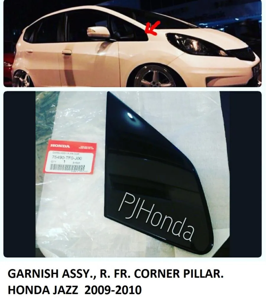 Garnish Cover Segitiga Spion JAZZ GE8 2008-2013 Original