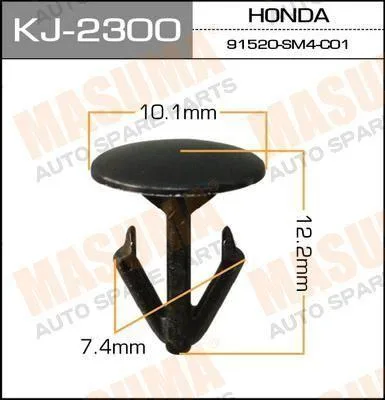 Klip Kancing Karet Kap Mesin 6MM Estilo Ferio Accord CRV - 91520-SM4-C01