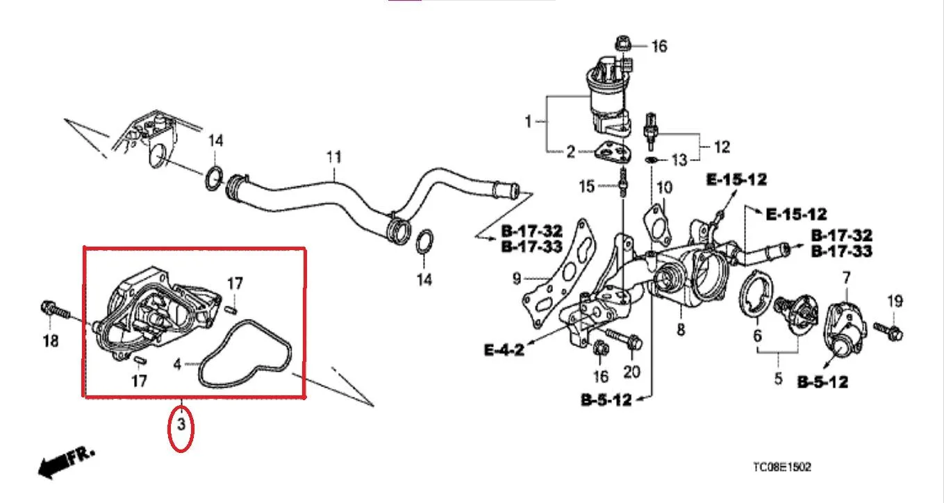 Pompa Air / Water Pump ACCORD 2008-2012 Original