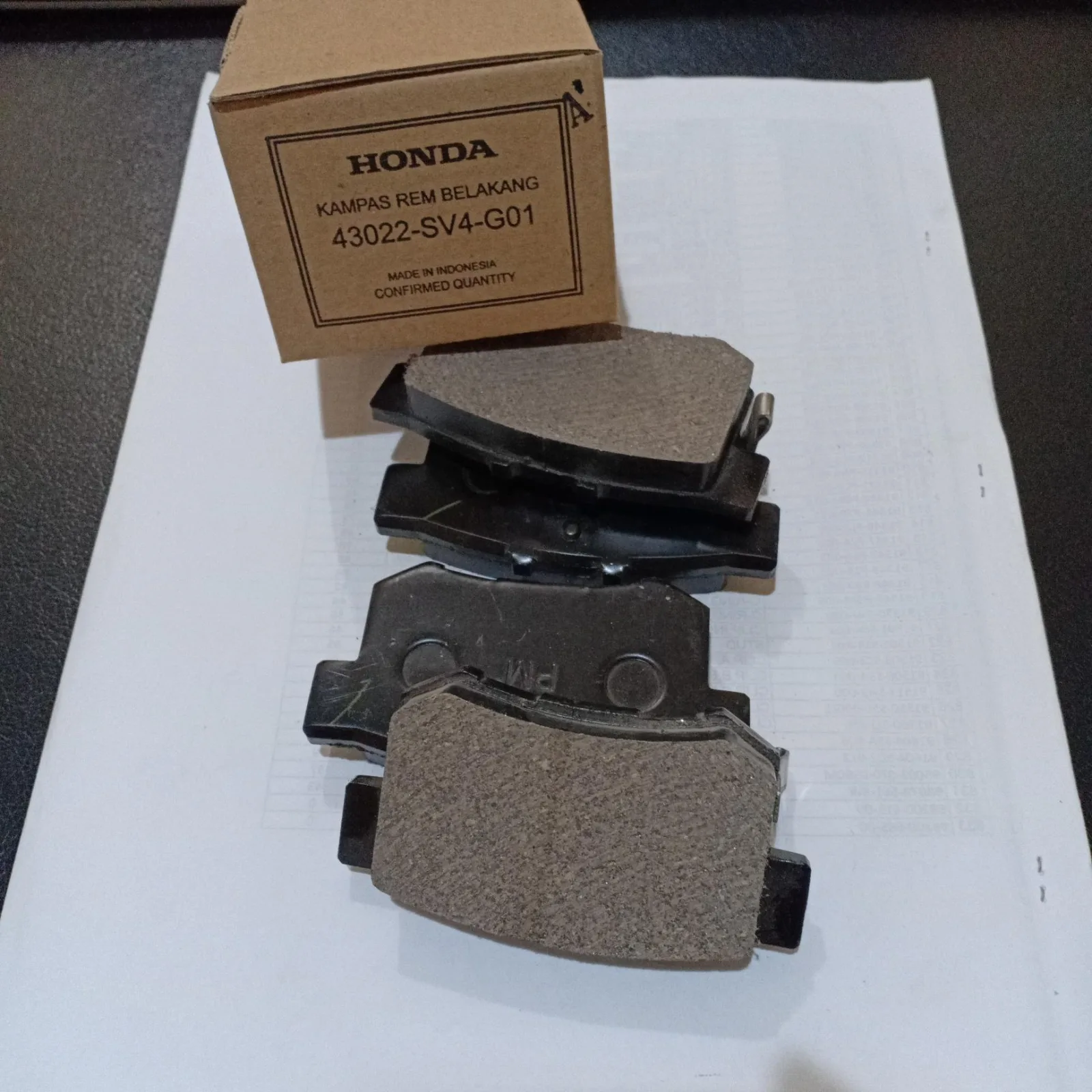 Kampas Rem Belakang CRV 2008-2015 Original