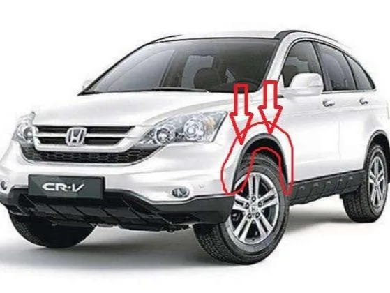 Spoiler Fender Depan Honda CRV 2007-2012 Genuine!!!