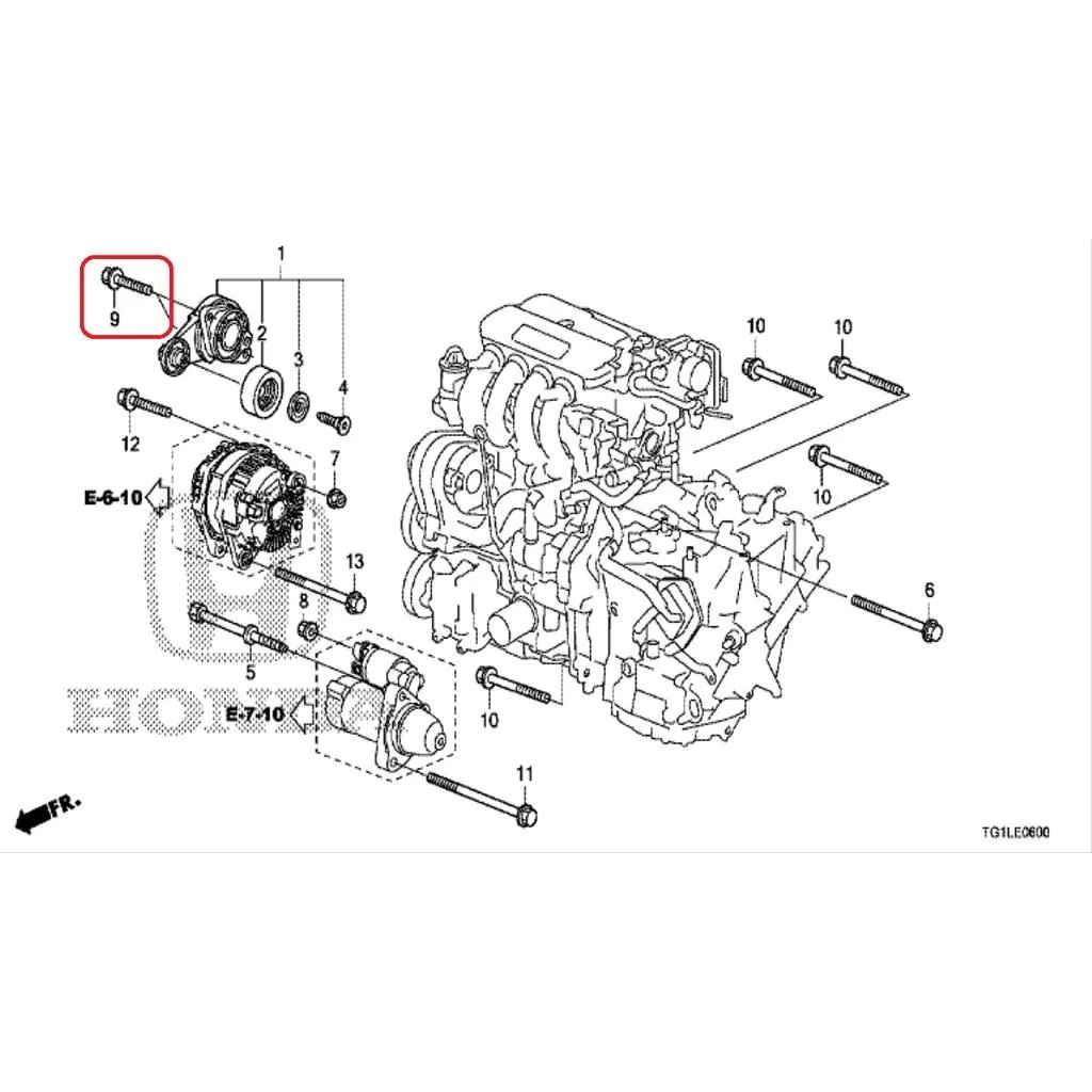 Baut Tensioner MOBILIO, BRIO, BRV, HRV 1.5CC, JAZZ, CITY HATCHBACK