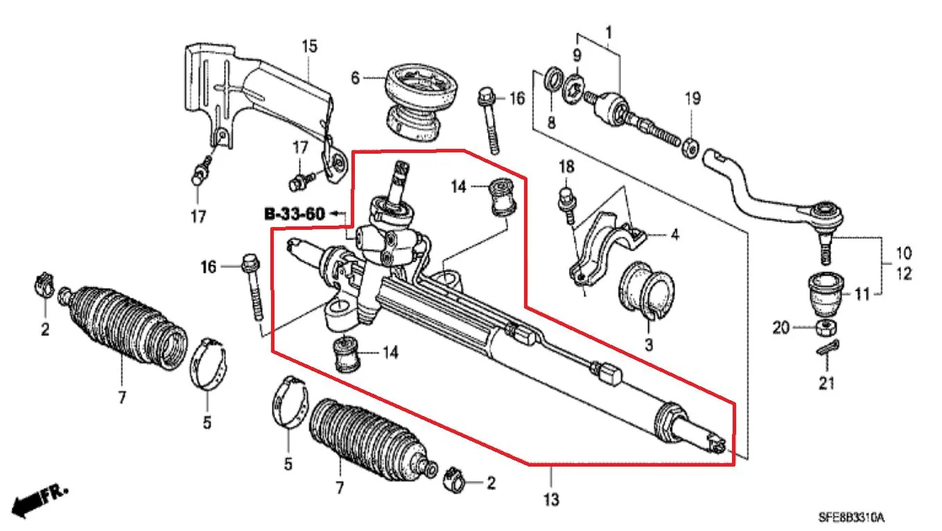 Gearbox / RekSteer Odyssey 2004-2009 Original